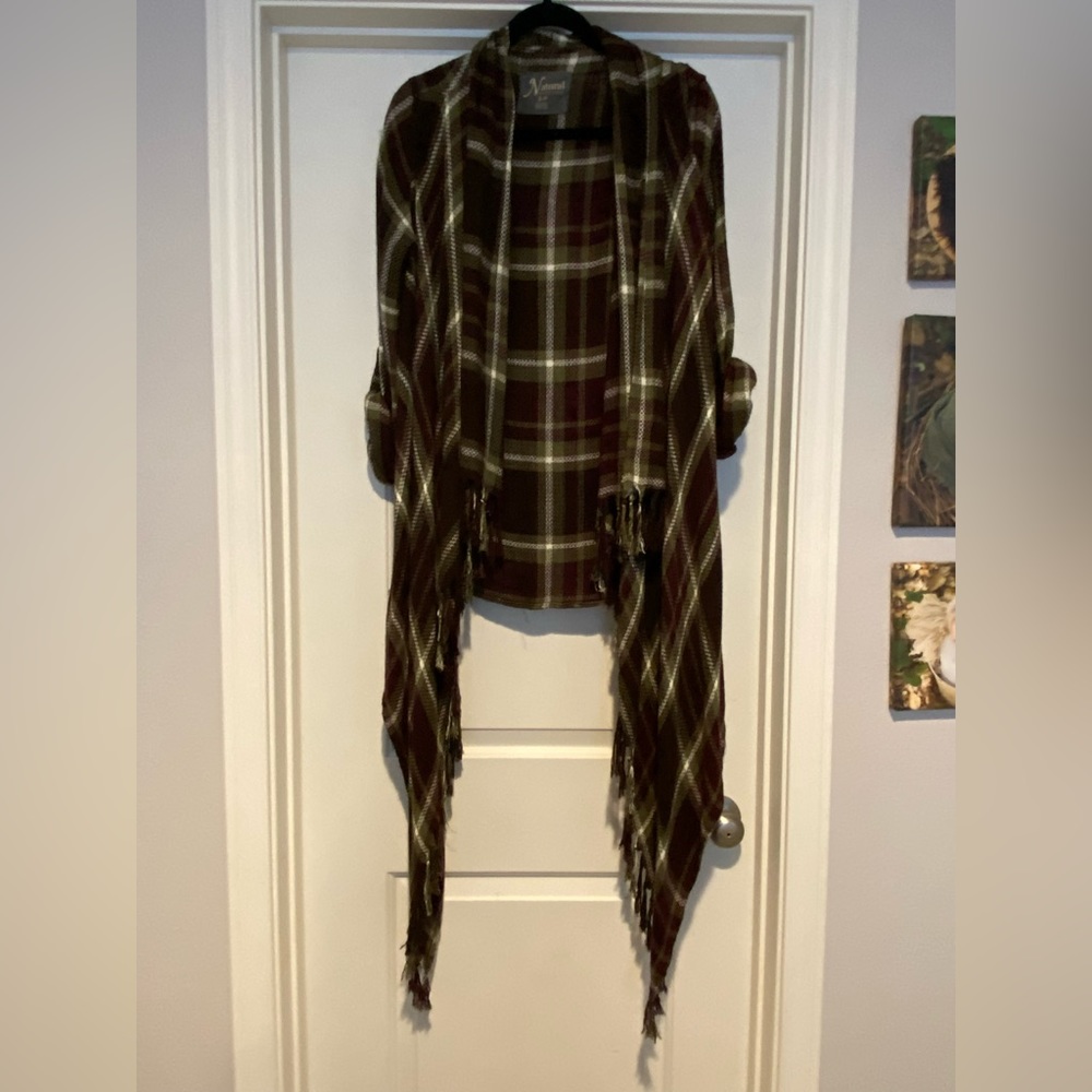 Plaid cardigan